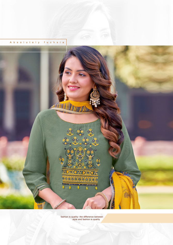 Madhubala By Mittoo Viscose Weaving Kurti With Bottom Dupatta Wholesale Price In Surat